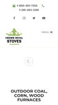 Mobile Screenshot of crownroyalstoves.com