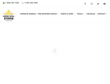 Tablet Screenshot of crownroyalstoves.com